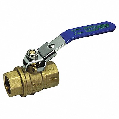 Brass Ball Valve Inline FNPT 3/8 in