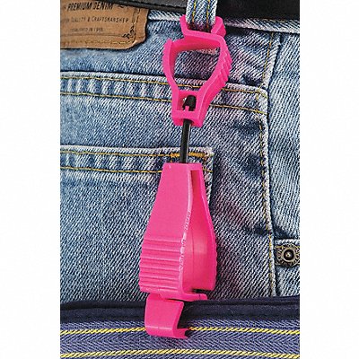 Glove Guard Clip High Vis Pink Blank