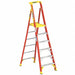 Podium Stepladder 6 ft Fiberglass 300 lb