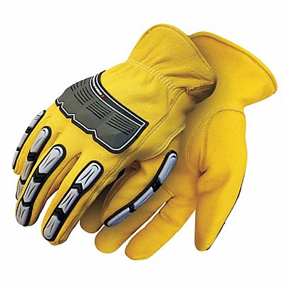 Leather Gloves Goatskin Palm M