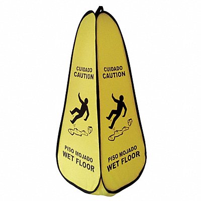 Soft Safety Sign Yellow Nylon 36 in H