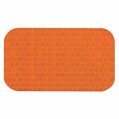 Floor Tape Orange 2x3.5in Rectangle PK50