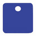 Blank Tag Aluminum 2in H 2in W Blue PK5