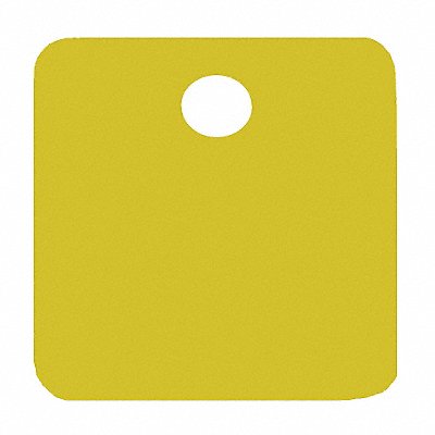 Blank Tag Aluminum 1in H 1in W Gold PK5