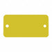 Blank Tag Aluminum 2in H 4in W Gold PK5