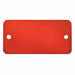 Blank Tag Aluminum 1in H 2in W Red PK5
