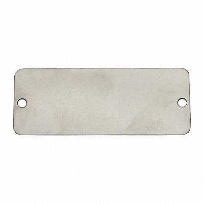Blank Tag SS 2in H 3in W Silver PK3