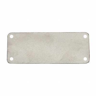 Blank Tag Alum 1in H 2in W Silver PK10