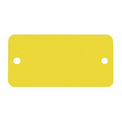 Blnk Tag Alum 1 1/2in H 3in W Yellow PK5