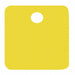 Blank Tag Alum 1in H 1in W Yellow PK5