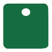 Blank Tag Aluminum 2in H 2in W Green PK5