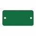 Blank Tag Alum 1 1/2in H 3in W Green PK5