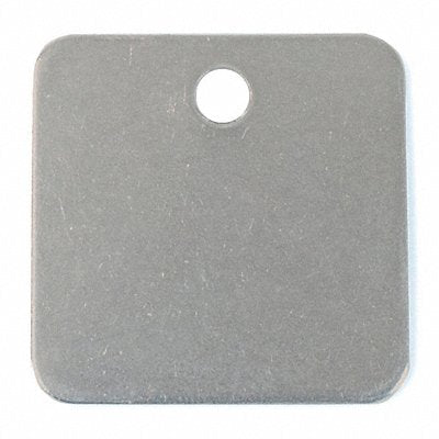 Blank Tag SS 1in H 1in W Silver PK25