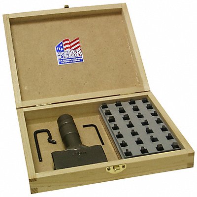 Hand Stamp Kit Steel 1/16 A-Z and 0-9