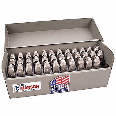 Steel Stamps Set 1/4 in 36 pcs.