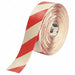 Floor Tape Red/White 3 inx100 ft Roll