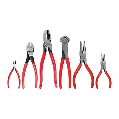 Pliers Set 6 pcs. Plastisol Grips