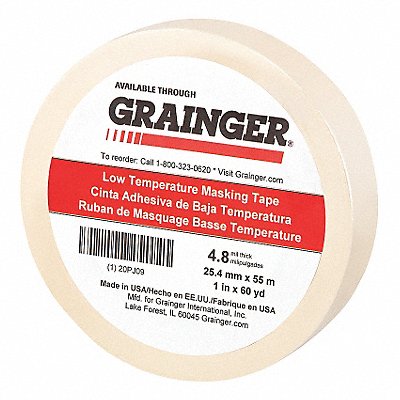 Masking Tape 1 W 60 yd L Tan