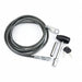 Receiver Lock and Cable 12 ft Steel Bk