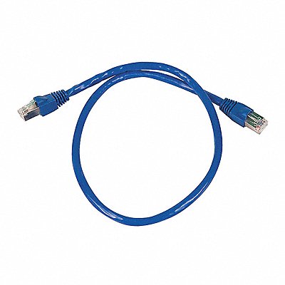 Patch Cord Cat 6A Booted Blue 2.0 ft.