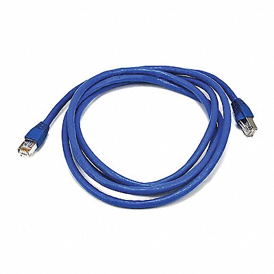 Patch Cord Cat 6A Booted Blue 7.0 ft.