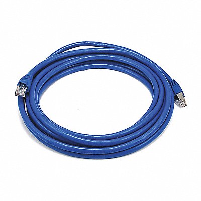 Patch Cord Cat 6A Booted Blue 14 ft.