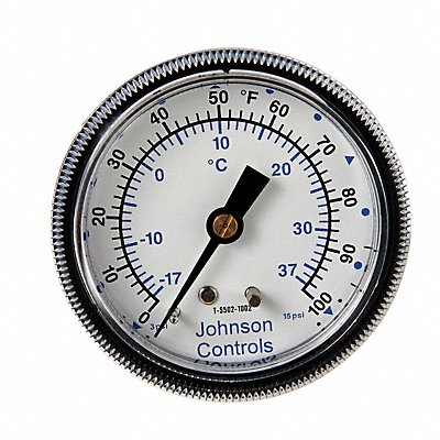 Temp Indicator 40 to 240F 3-1/2 Dia.