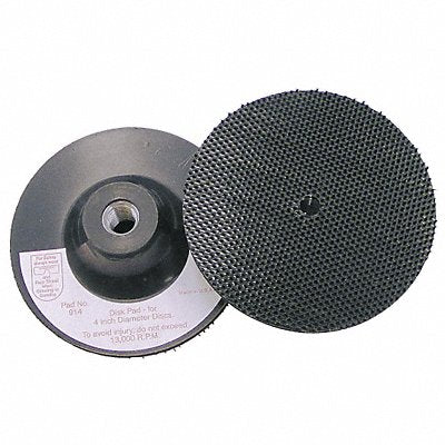 Hook-and-Loop Disc Backup Pad 4 in Dia