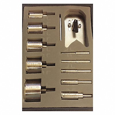 Glass Stone Tile Drill Set 10pc Diamond