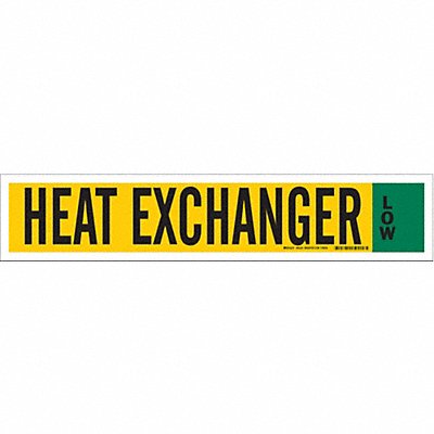 Ammonia Pipe Markers Heat Exchanger Low