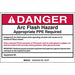 Permanent Adhesive Label 4 in x 6 in PK5