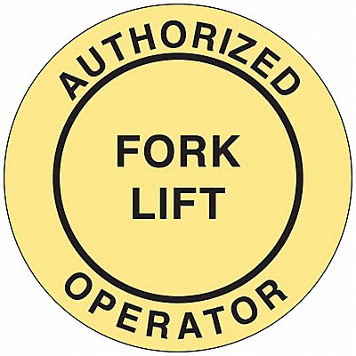 Hard Hat Emblem Labl 2in. Dia Vinyl PK4
