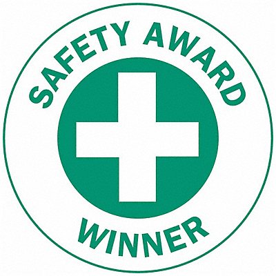 Hard Hat Emblem Labl 2in. Dia Vinyl PK4