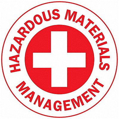 Hard Hat Emblem Labl 2in. Dia Vinyl PK4