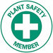 Hard Hat Emblem Labl 2in. Dia Vinyl PK4