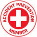 Hard Hat Emblem Labl 2in. Dia Vinyl PK4