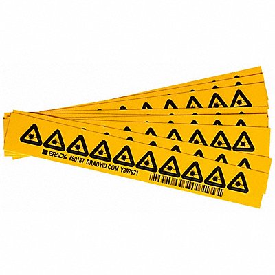 Warning Labels 1/2inHx1/2inW Vinyl PK10