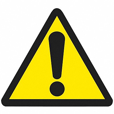 Warning Labels 1/2inHx1/2inW Vinyl PK10