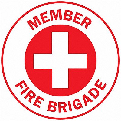 Hard Hat Emblem Labl 2in. Dia Vinyl PK4