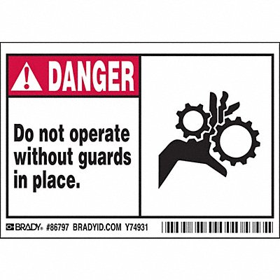 Label 3 1/2 inx5 in Polyester PK5