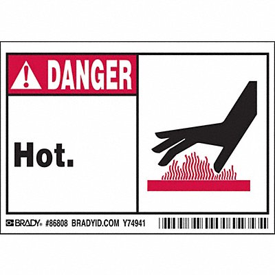 Label 3 1/2 inx5 in Polyester PK5