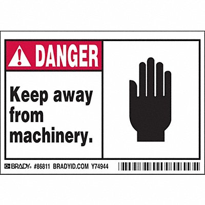 Label 3 1/2 inx5 in Polyester PK5