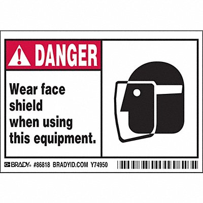 Label 3 1/2 inx5 in Polyester PK5