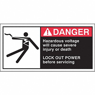 Sign 2 1/2 in x 5 in Polyester PK5