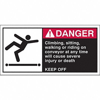 Sign 2 1/2 in x 5 in Polyester PK5