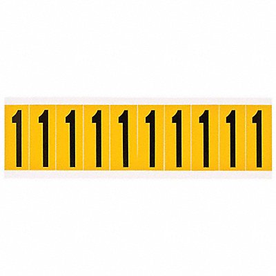 Number Label 1-15/16in.H Character Vinyl