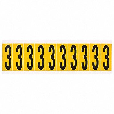 Number Label 1-15/16in.H Character Vinyl