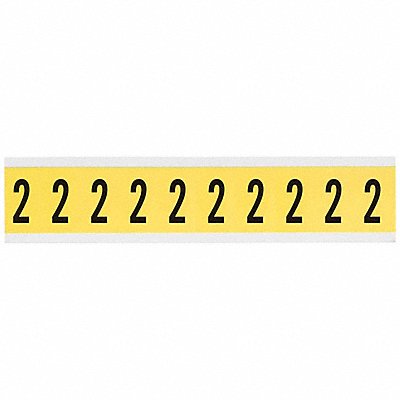 Number Label 1in.H Character Vinyl Cloth