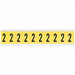 Number Label 1in.H Character Vinyl Cloth