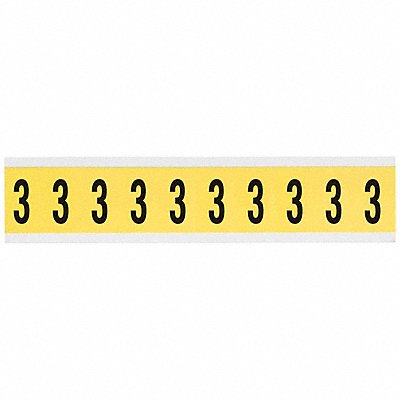 Number Label 1in.H Character Vinyl Cloth